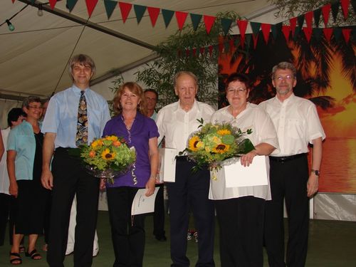 Ehrung beim Sängerfest 2010